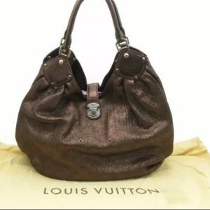 Auth Louis Vuitton LV Mahina L Monogram Bronze